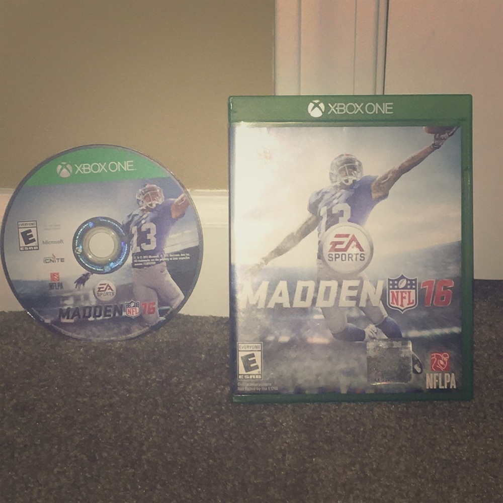 X box one madden nfl 16 video game